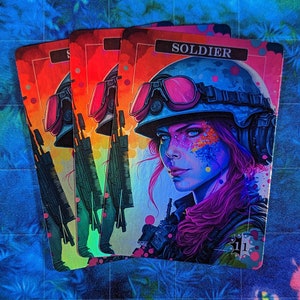 Soldier Foil Tokens - Magic Proxies - Full Art Proxy - 3 Card Pack