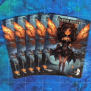 Faerie Rogue Tokens - Chibi Magic Proxies - Full Art Proxy - 5 Card Pack