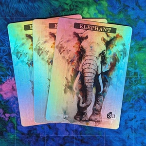 Fichas de Elefante - Proxies Mágicos - Proxy de Arte Completo - Paquete de 3 Cartas
