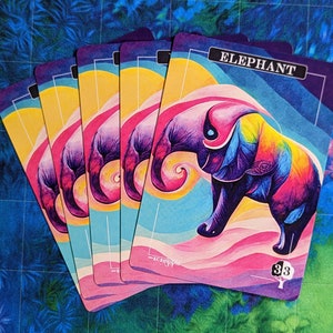 Fichas de Elefante - Proxies Mágicos - Proxy de Arte Completo - Paquete de 5 Cartas