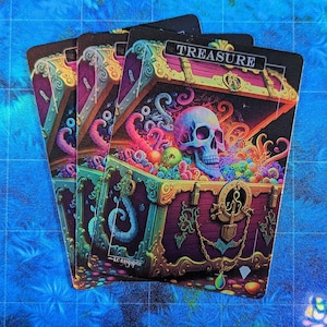 Fichas de Foil de Tesouro - Proxies Mágicos - Proxy de Arte Completo - Pacote de 3 Cartas
