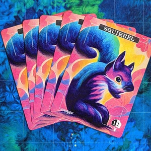 Jetons écureuil - Proxy magiques - Proxy artistique complet - Paquet de 5 cartes