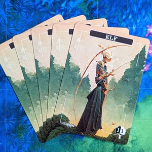 Segnalini Elfo - Proxy Magici - Proxy Full Art - Pacchetto da 5 Carte