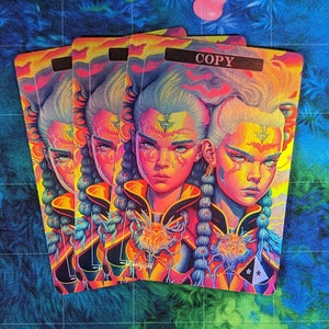 Copia gettoni foil - Proxy magici - Proxy Full Art - Pacchetto da 3 carte