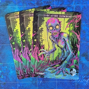 Decayed Zombie Foil Tokens - Magic Proxies - Full Art Proxy - 3 Card Pack