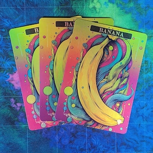 Jetons feuille de banane - procurations magiques - procuration artistique complète - lot de 3 cartes