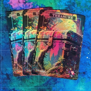 Jetons feuille de trésor - Proxys magiques - Proxy artistique complet - Pack de 3 cartes