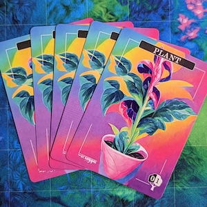 Fichas de Planta - Proxies Mágicos - Proxy de Arte Completo - Paquete de 5 Cartas