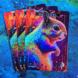 Jetons en feuille d'écureuil - Proxy magiques - Proxy artistique complet - Pack de 3 cartes
