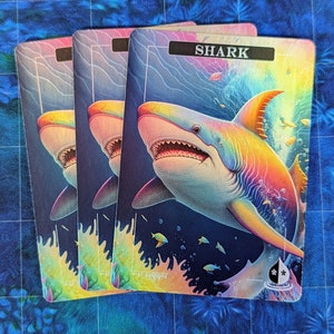 Shark Foil Tokens - Magic Proxies - Full Art Proxy - Pacote de 3 cartas