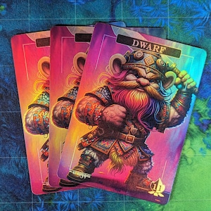 Fichas de Enano - Proxies Mágicos - Proxies con Arte Completo - Paquete de 3 Cartas