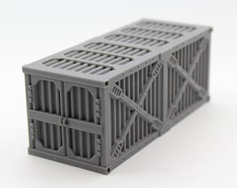 Shipping Cargo Container for Wargaming or Model Building - (Shipping, Sealand, Connex, Cargo) Terrain4Print - 28mm (1/58) Scale
