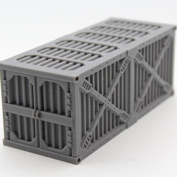 Shipping Cargo Container for Wargaming or Model Building - (Shipping, Sealand, Connex, Cargo) Terrain4Print - 28mm (1/58) Scale