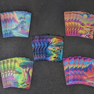 Tierras básicas sin texto (foil) - Proxies mágicos - Proxies con arte completo