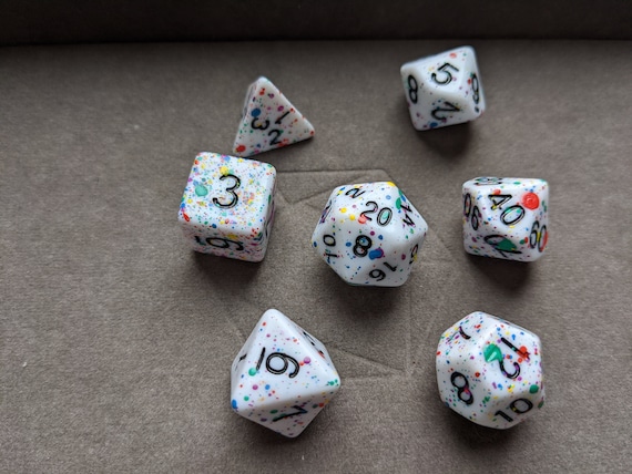 Splatter Paint Dice Dnd Dice Set Polyhedral Dice Set Etsy Splatter Paint Dice Dnd Dice Set Polyhedral Dice Set Etsy