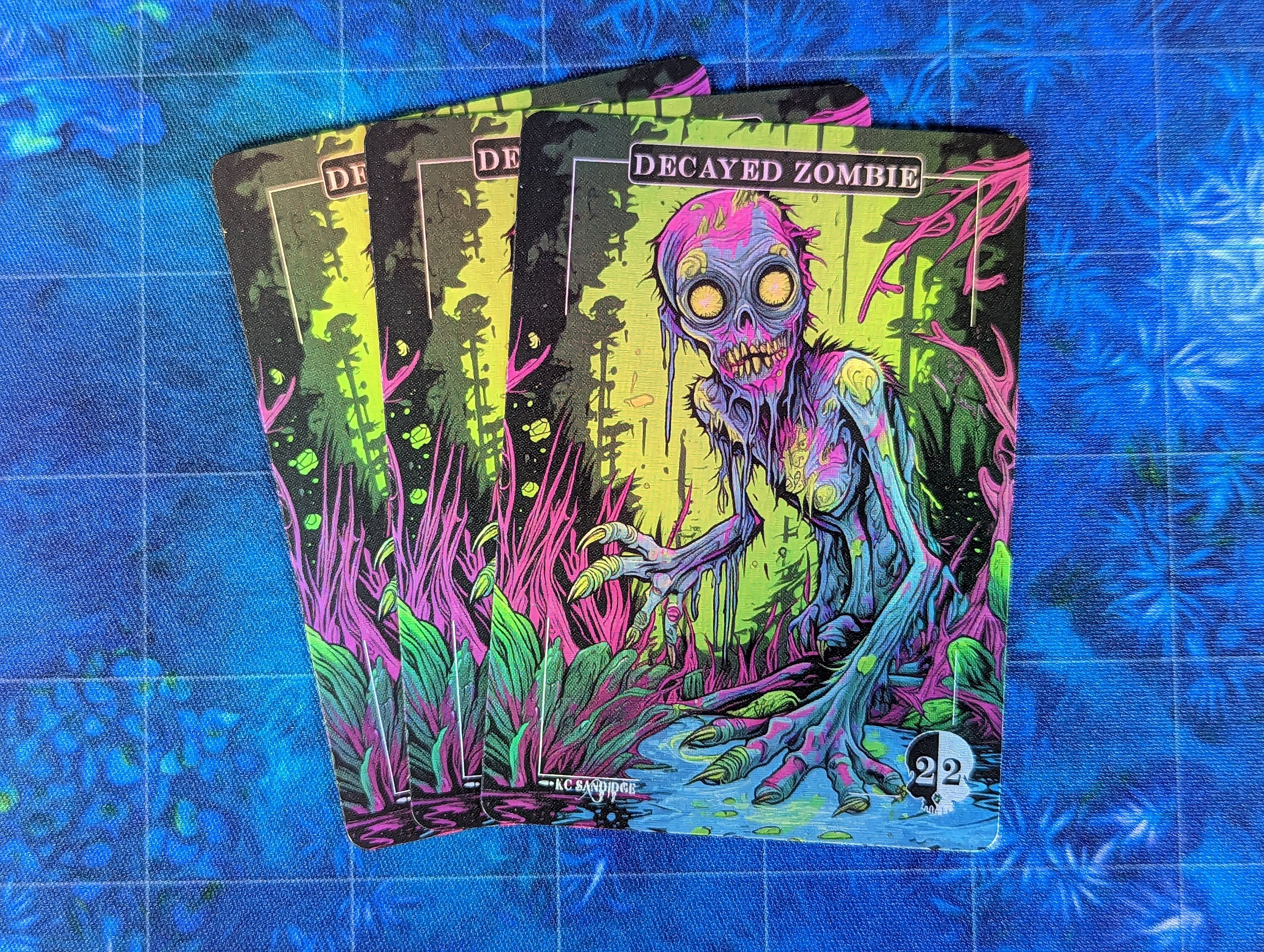 Decayed Zombie Foil Tokens - 3 Card Pack - Etsy