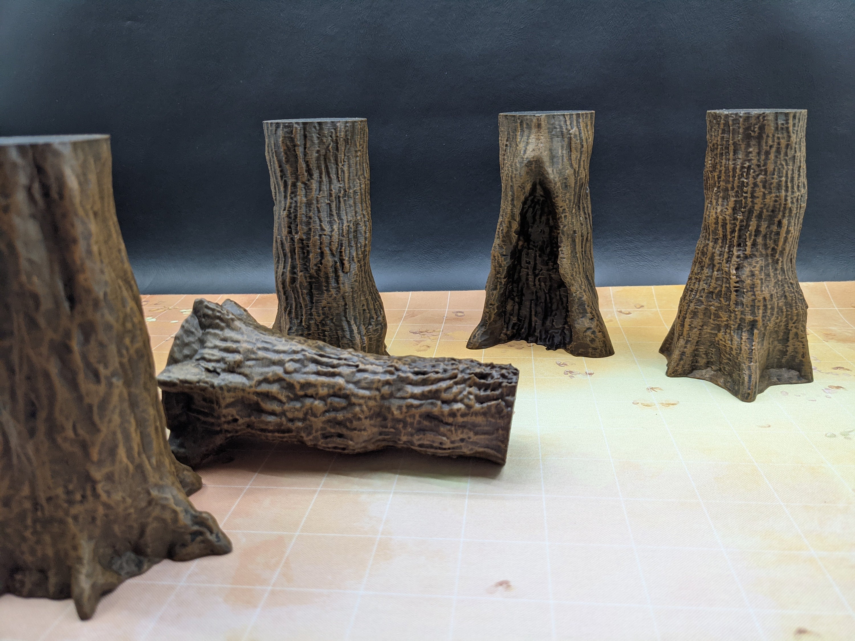 Giant Trees 12cm Height (set of 5) - 28mm (1/58) Scale - Terrain4print ...