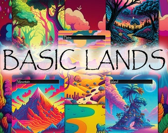 Basic Lands (Foil) - Magic Proxies - Full Art Proxies