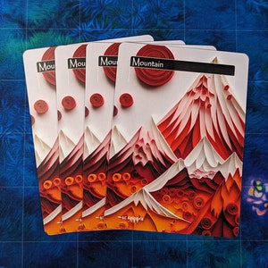 Basic Lands - Magic Proxies - Full Art Proxies - Paper Quilling Style ...