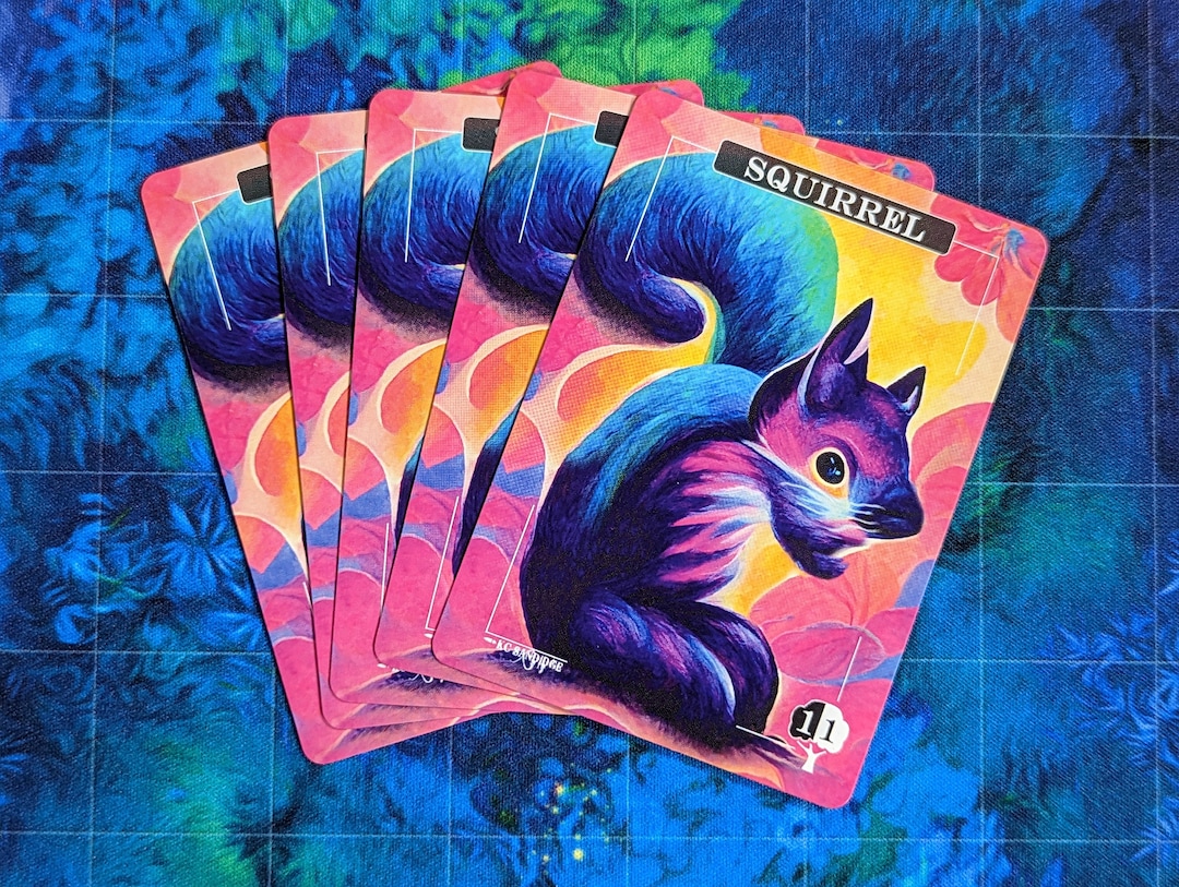 Squirrel Key Card Squirrel Tokens - 5 Card Pack - Etsy