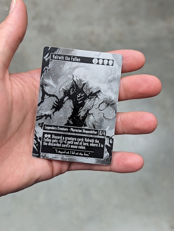 heavy metal mtg cards Metal Commander Proxies - Thick Aluminum Card - Full Art Proxy - Magic  Proxies
