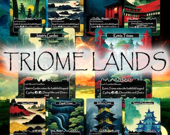 Triome Lands (10 Card Pack) - Magic Proxies - Full Art Proxies