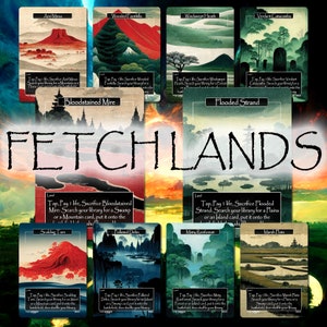 Fetch Lands (pakket van 10 kaarten) - Magic Proxy's - Full Art Proxy's