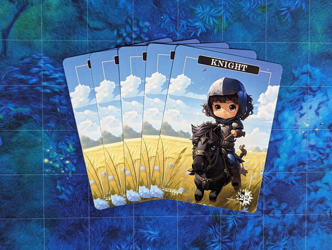 Knight Tokens - Chibi 5 Card Pack - Etsy