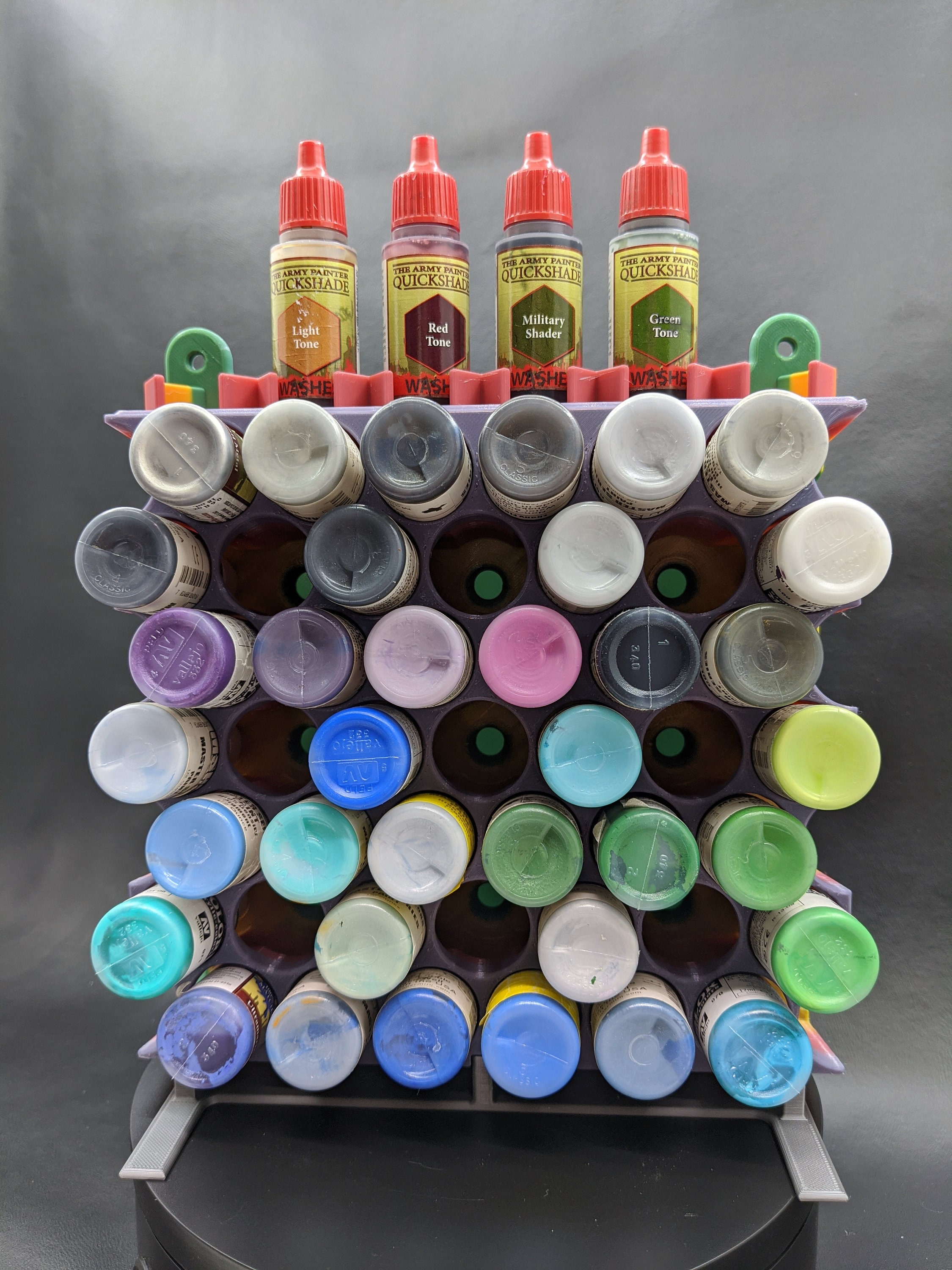 Model Paint Organizer 45 Bottles Paint Rack Wall Mount or Table Stand  Specifically for Ø1 Dropper Bottles Honeycomb Design 
