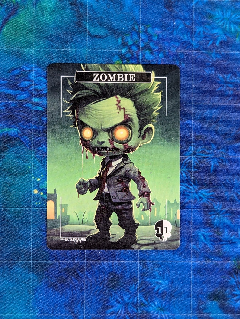 Zombie Tokens Chibi Magic Proxies Full Art Proxy 5 Card Pack image 2