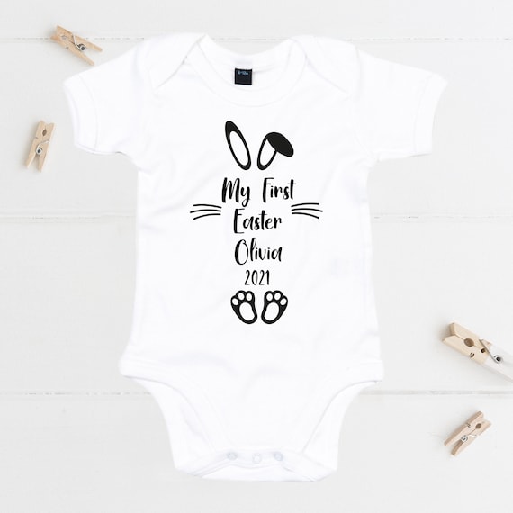 My First Easter Baby Grow Gift First Easter Baby Gift Etsy UK