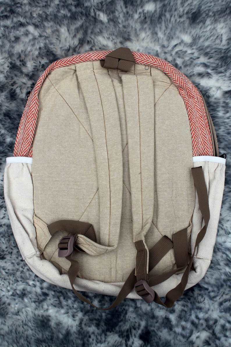 Hemp Backpack Handmade Himalayan Summer Festival Laptop Cool Boho Bohemian College Uni Student Hippy Nepalese Alternative Eastern Colourful