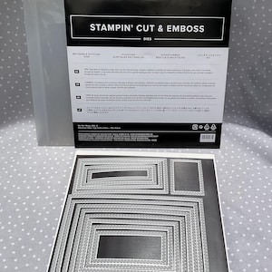 Stampin Up à la retraite ! Matrice de découpe rectangle, lot de 13 cadres