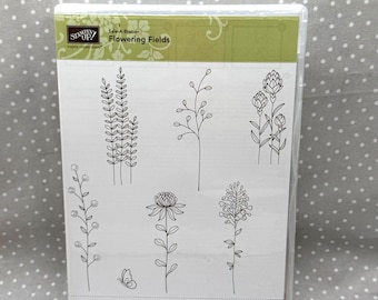 Flowering Fields stamp set, Retired Stampin Up! SALE-A-BRATION