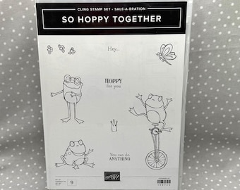 Retired Stampin Up! So Happy Together set of 9 stamps! Sale-A-Bration