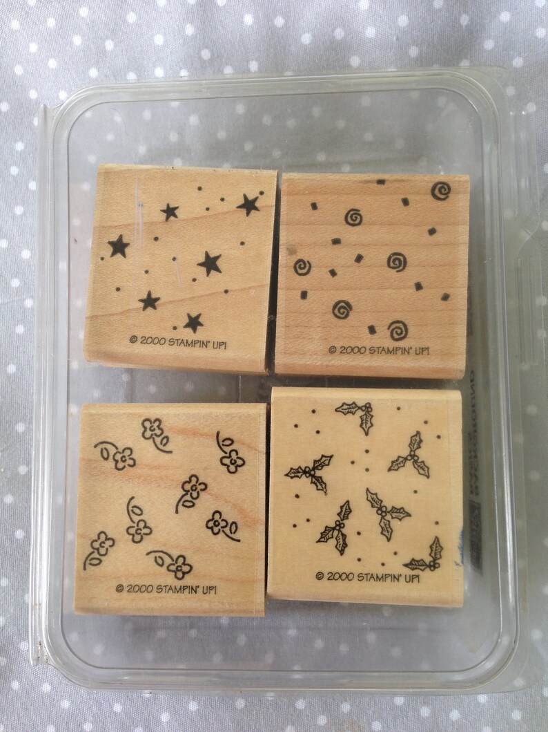Retired Stampin Up Stamp set Background Basics