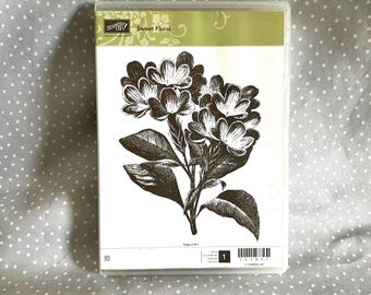 Sweet Floral stamp set, Retired Stampin Up, set of 1 stamps.