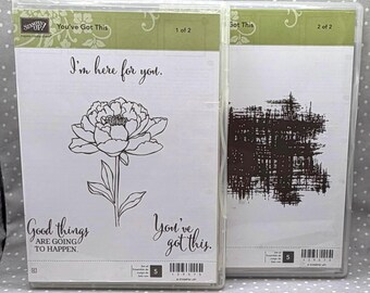 You’ve Got This stamp set, set of 2 -Retired Stampin Up! BRAND NEW