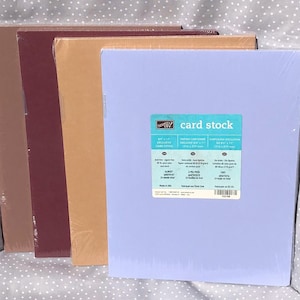 NOUVEAUTÉ Stampin Up ! papier cartonné vintage (paquet de 24), papier cartonné classique Bourgogne Bravo, proche du cacao, caramel crémeux, presque améthyste