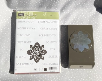 Crazy About You Stamp Set & Medallion Punch Bundle, Retired Stampin Up!