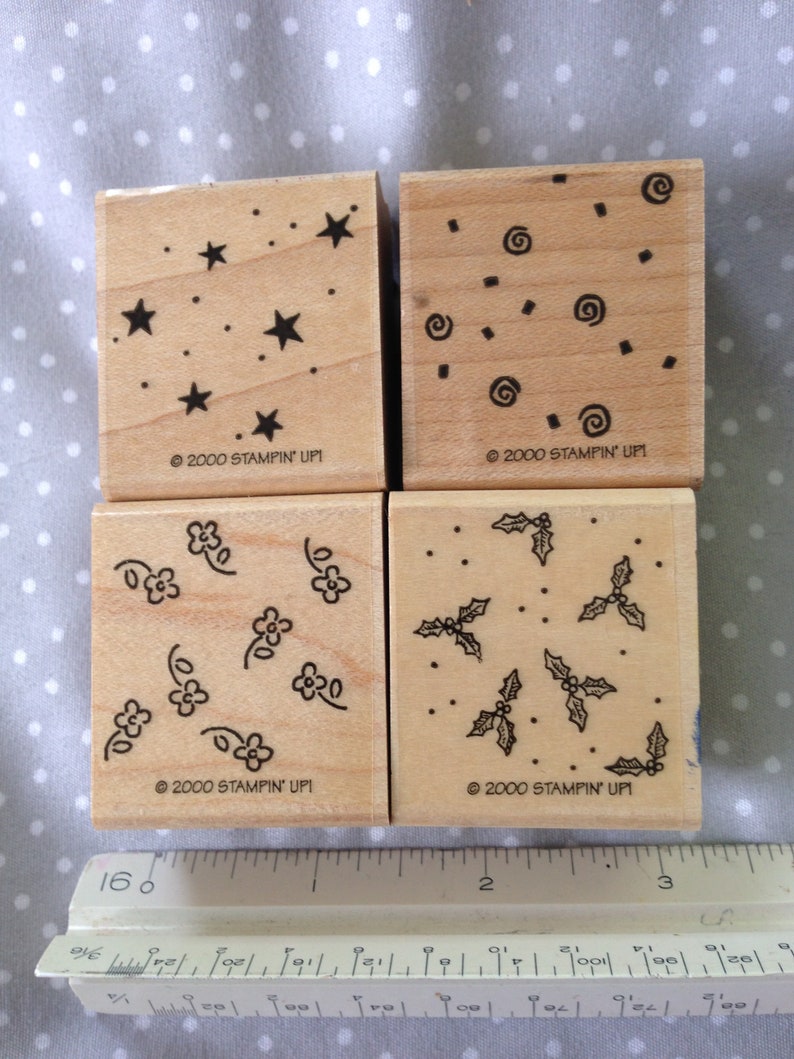 Retired Stampin Up Stamp set Background Basics