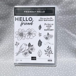 Stampin up Hello Friend Stamp Set - Etsy