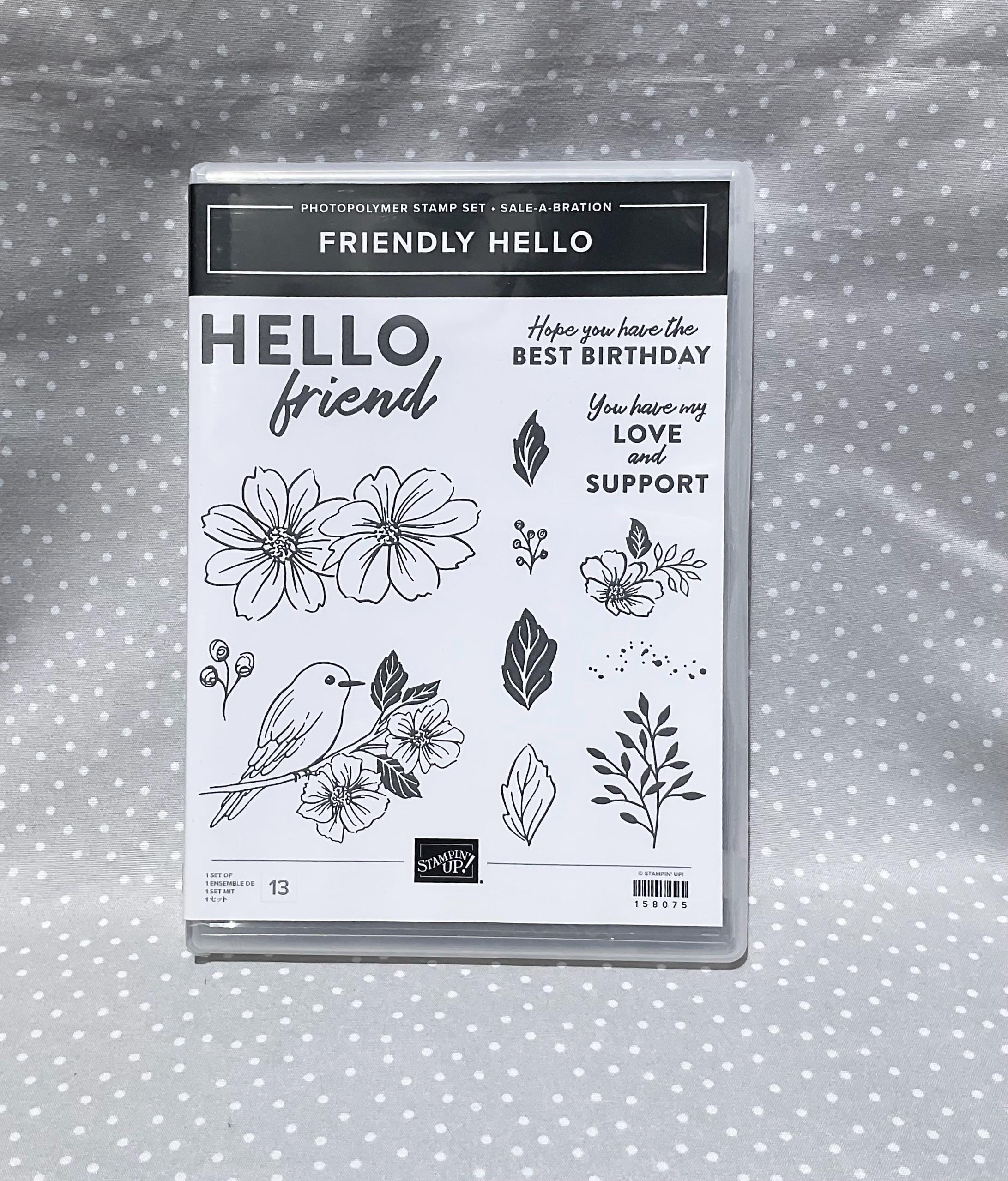 Stampin up Hello Friend Stamp Set - Etsy
