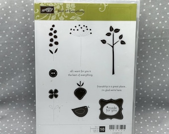 Best of Everything set of 10 stamps! Retired Stampin Up!
