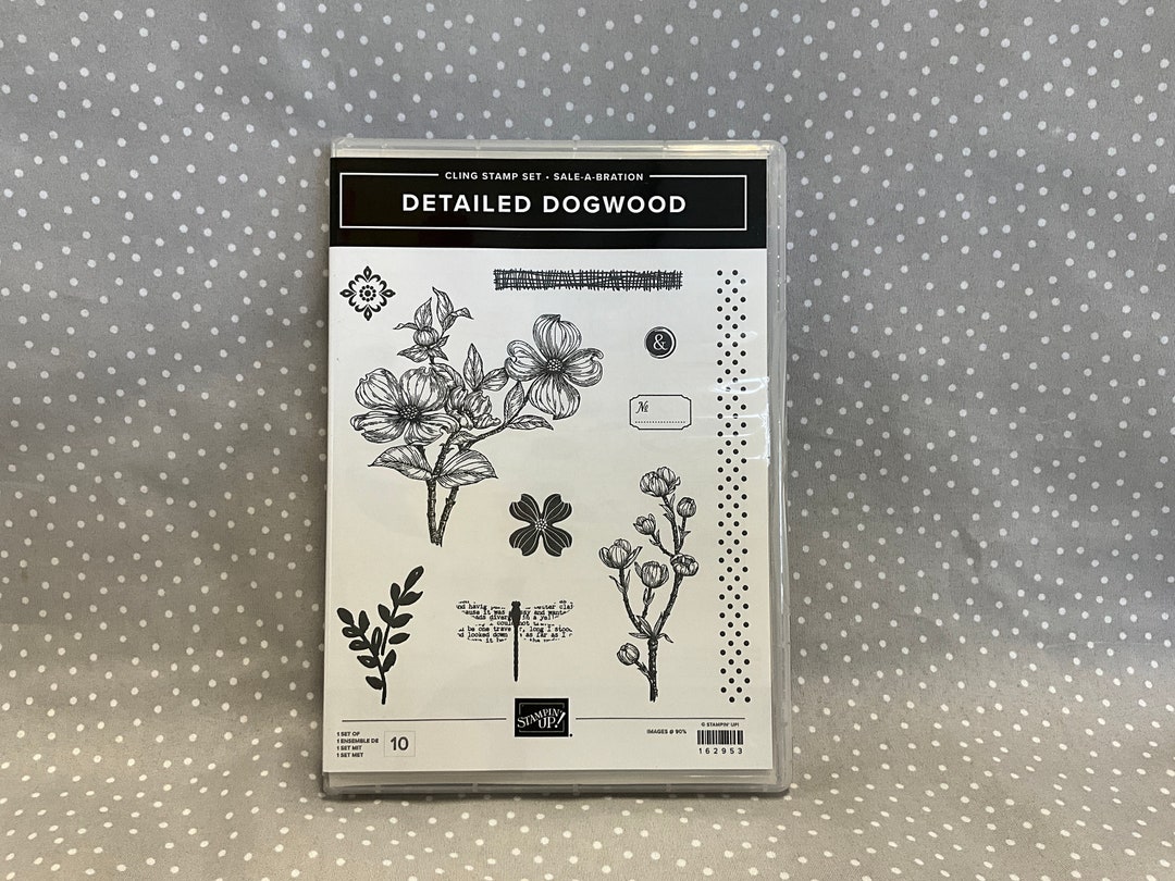 Brand Newretired SALEABRATION Stampin Up Detailed Dogwood Cling Stamp Set, Last One Etsy