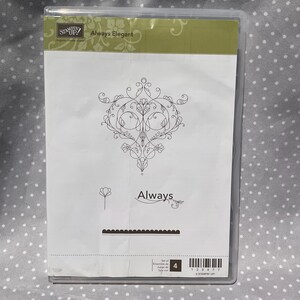 Stampin Up à la retraite ! Jeu d'estampes Always Elegant, lot de 4