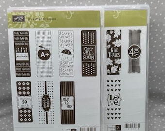 Retired Stampin Up! It’s a Wrap Occasions & It’s a Wrap Hoildays BUNDLE