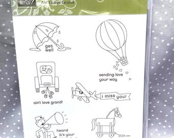 Retired Stampin Up! Ain’t Love Grand Stamp Set, DIY Cards