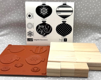 Retired Stampin Up! Stamp set Delightful Decoration