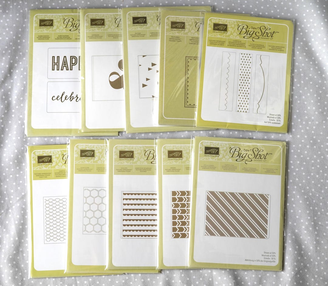 Retired Stampin up Embossing Folder Adorning Accents/framed Tulip/on ...